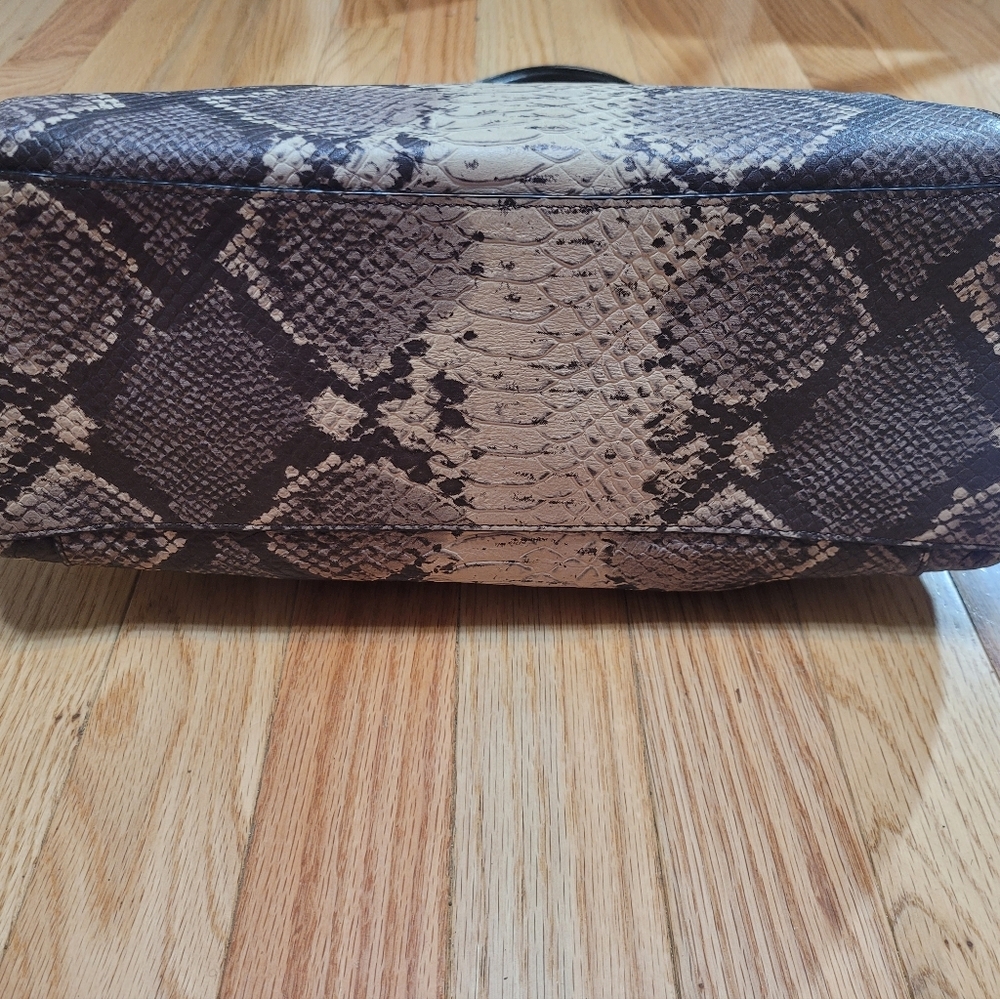 Authentic Coach Ava Python Embossed Leather Tote - Picture 5 of 5